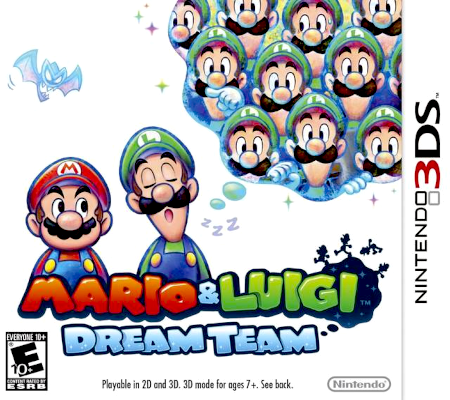 Front cover for Mario & Luigi: Dream Team on the Nintendo 3DS.