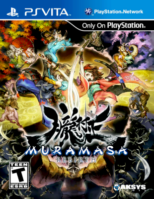 Front cover for Muramasa Rebirth on the PlayStation Vita.