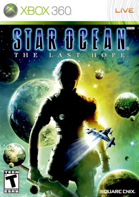 Front cover for Star Ocean: The Last Hope on the Xbox 360.