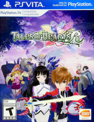 Front cover for Tales of Hearts R on the PlayStation Vita.