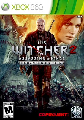 Front cover for The Witcher II: Assassin of Kings on the Xbox 360.