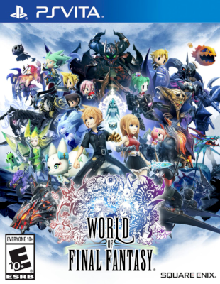 Front cover for World of Final Fantasy on the PlayStation Vita.