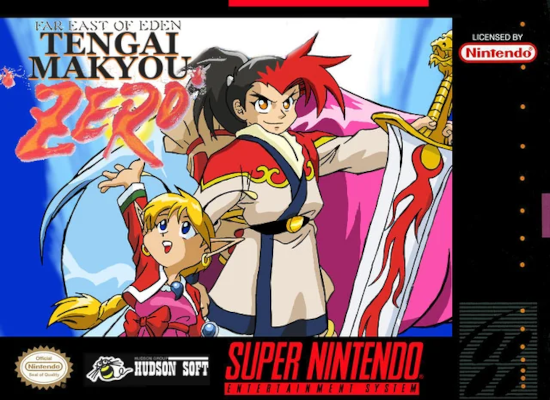 Front cover for Tengai Makyou Zero on the Super Nintendo.