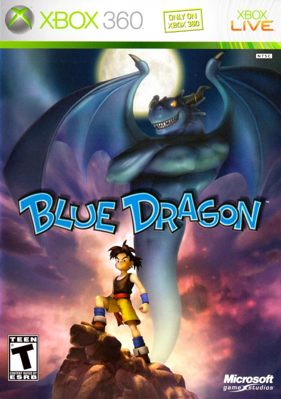 Front cover for Blue Dragon on the Microsoft Xbox 360.