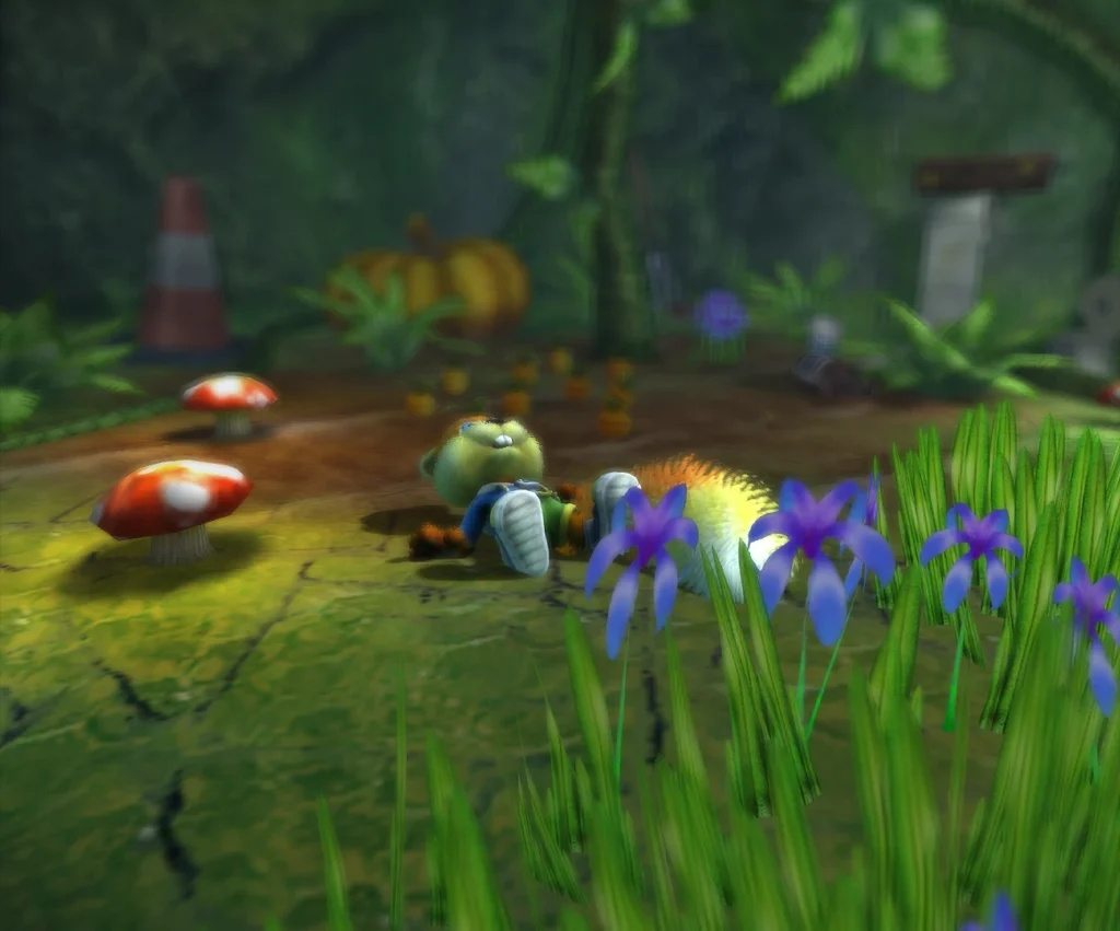 Conker lays in a field after a hard night of barhopping.