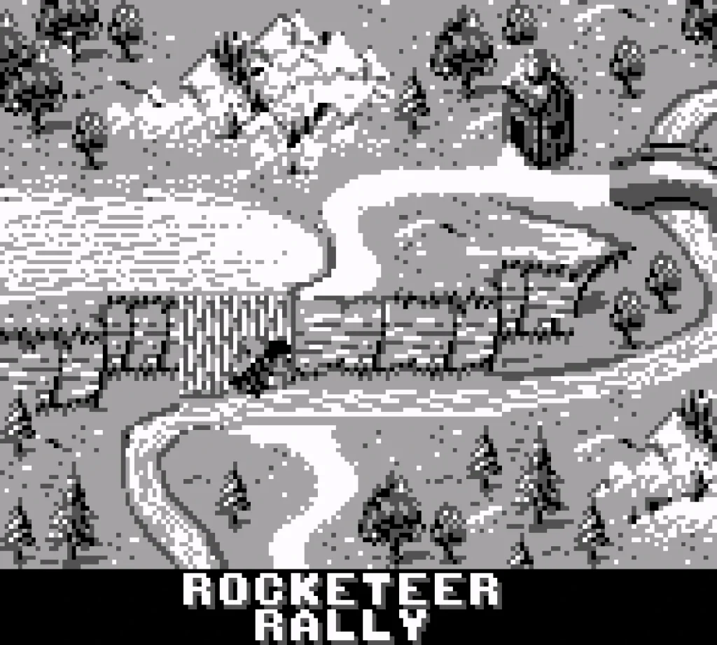 The level select map showing a bright outdoor area.