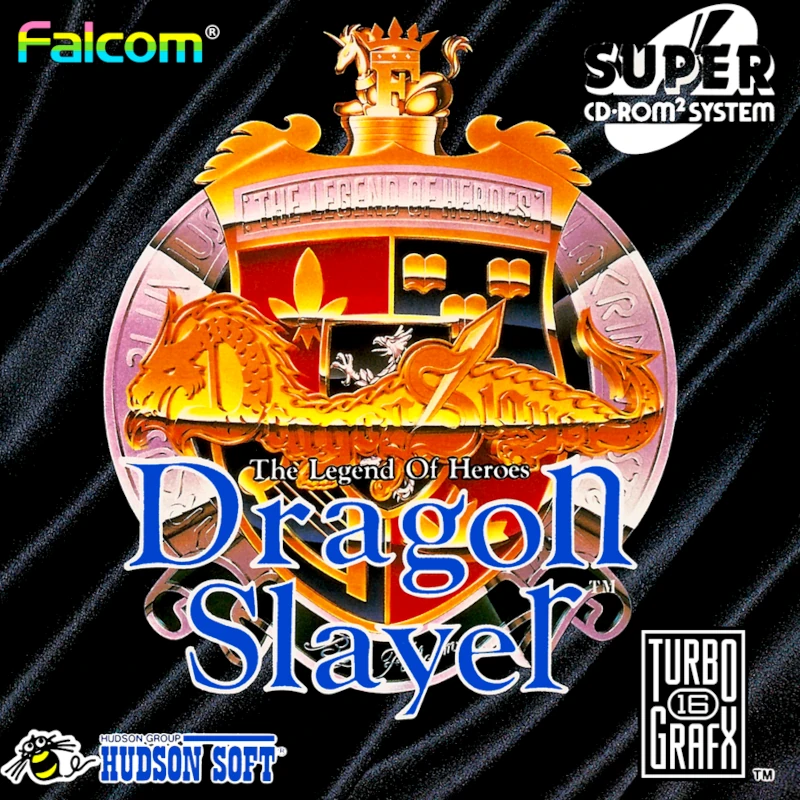 Front cover for The Legend of Heroes: Dragon Slayer on the Turbografx-CD.
