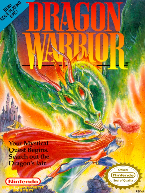 Front cover for Dragon Warrior on the Nintendo Entertainment System.