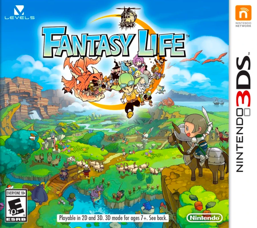 Front cover for Fantasy Life on the Nintendo 3DS.