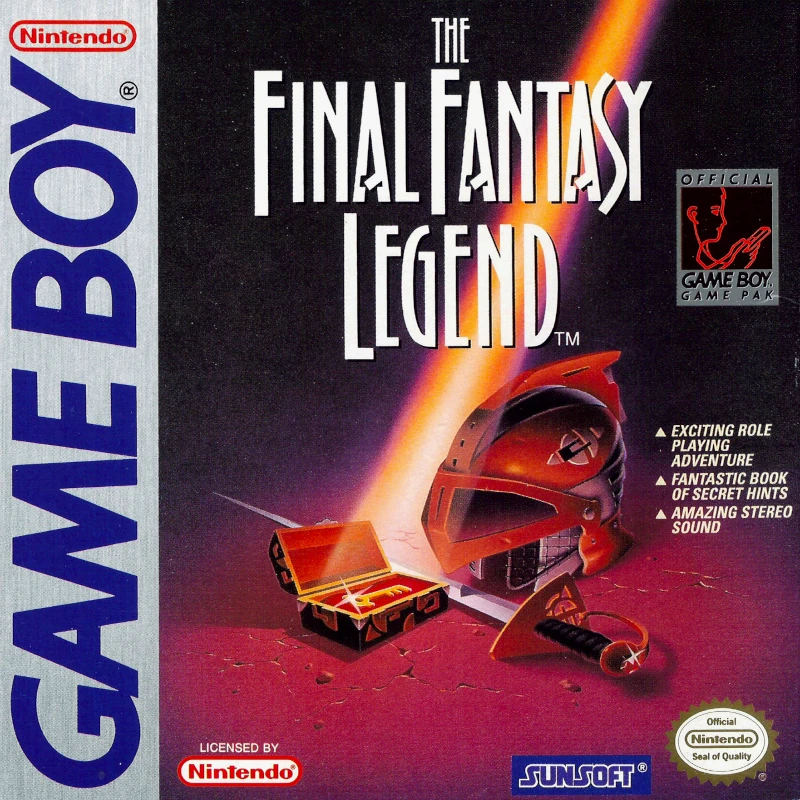 Front cover for Final Fantasy Legend on the Nintendo Game Boy.