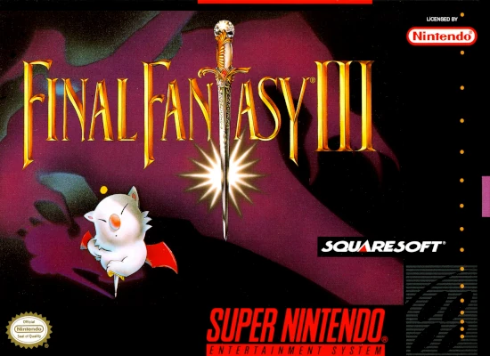 Front cover for Final Fantasy VI on the Super Nintendo.
