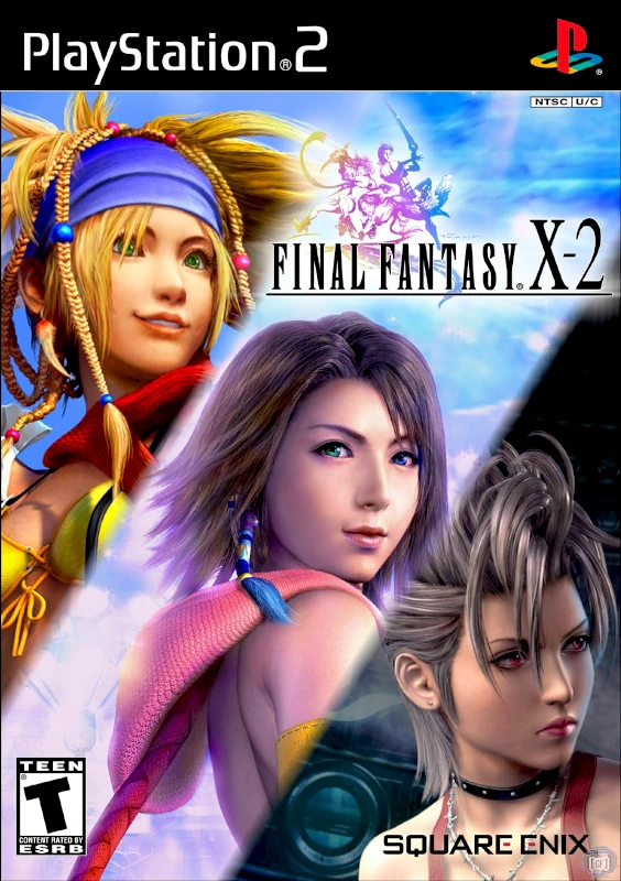 Front cover for Final Fantasy X-2 on the Sony PlayStation 2.