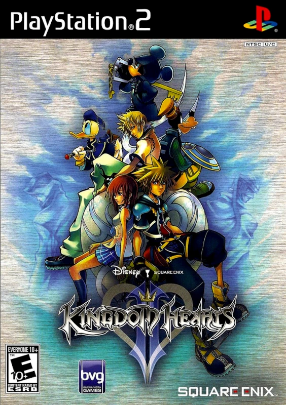 Front cover for Kingdom Hearts II on the Sony PlayStation 2.