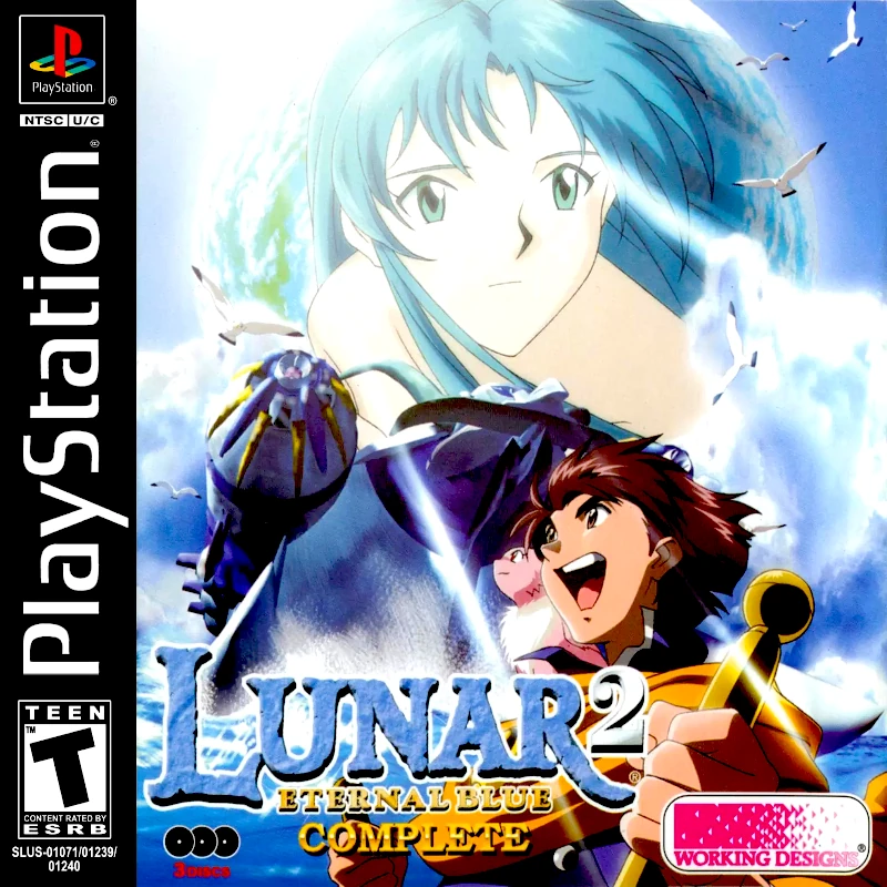 Front cover for Lunar 2: Eternal Blue Complete on the Sony PlayStation.