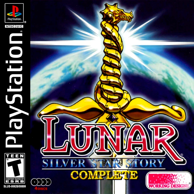 Front cover for Lunar: The Silver Star Story Complete on the Sony PlayStation.