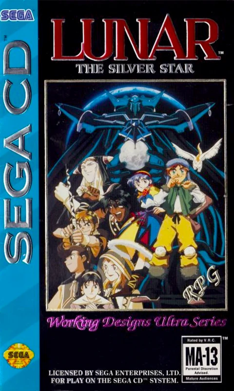 Front cover for Lunar: The Silver Star on the Sega CD.