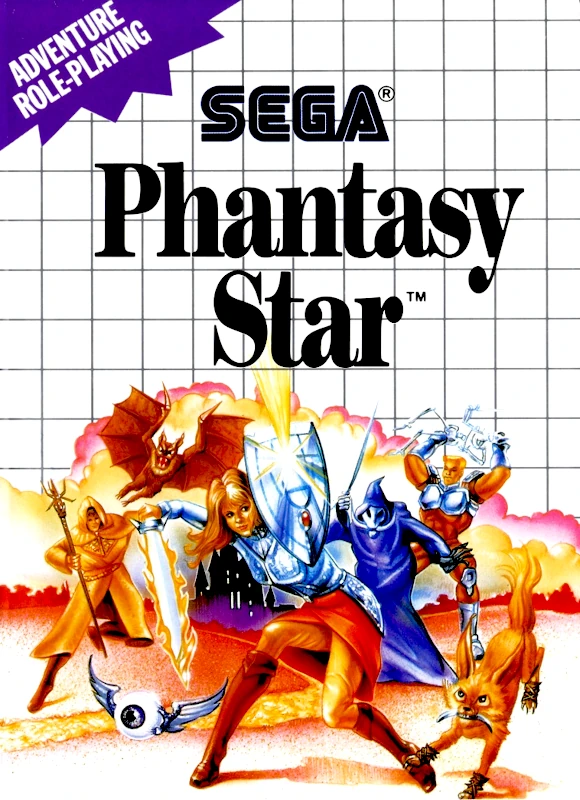 Front cover for Phantasy Star on the Sega Master System.