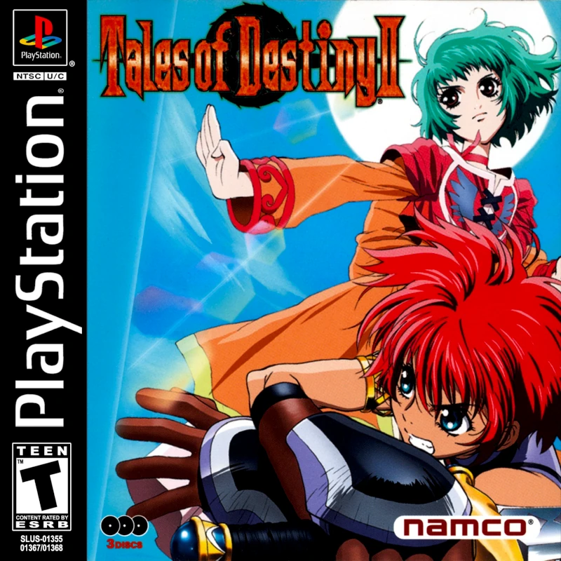 Front cover for Tales of Eternia on the Sony PlayStation.