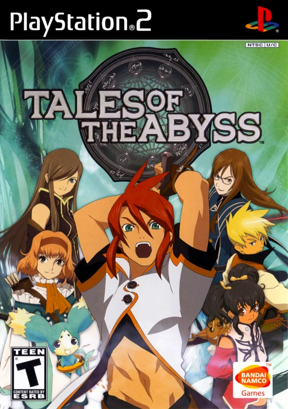 Front cover for Tales of the Abyss on the Sony PlayStation 2.