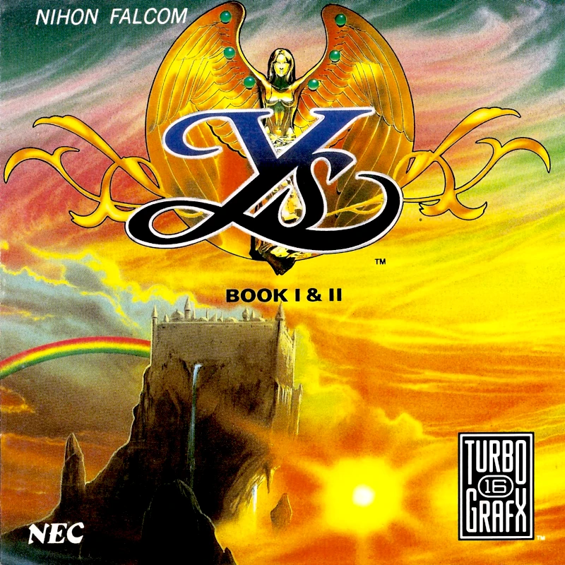 Front cover for Ys: Book I & II on the Turbografx-CD.