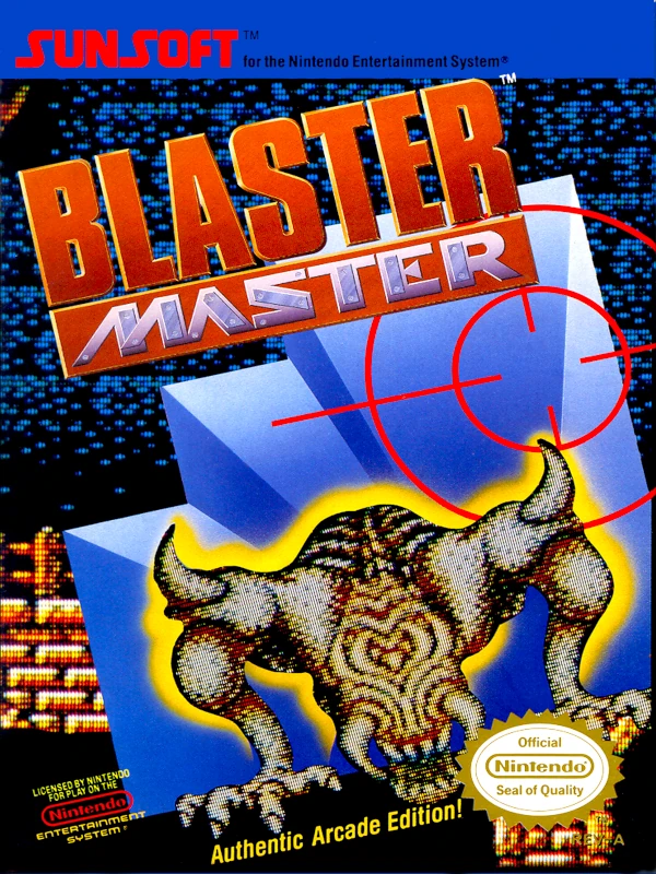 Front cover for Blaster Master on the Nintendo Entertainment System.