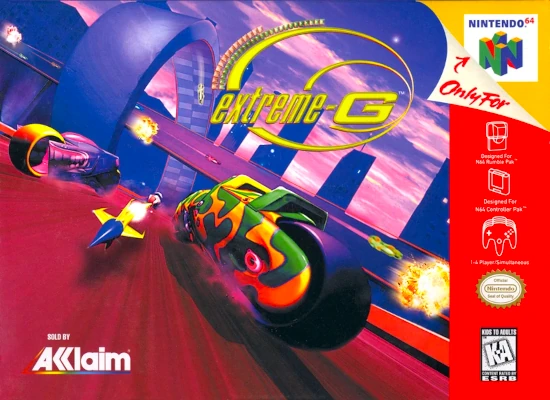Front cover for Extreme-G on the Nintendo 64.